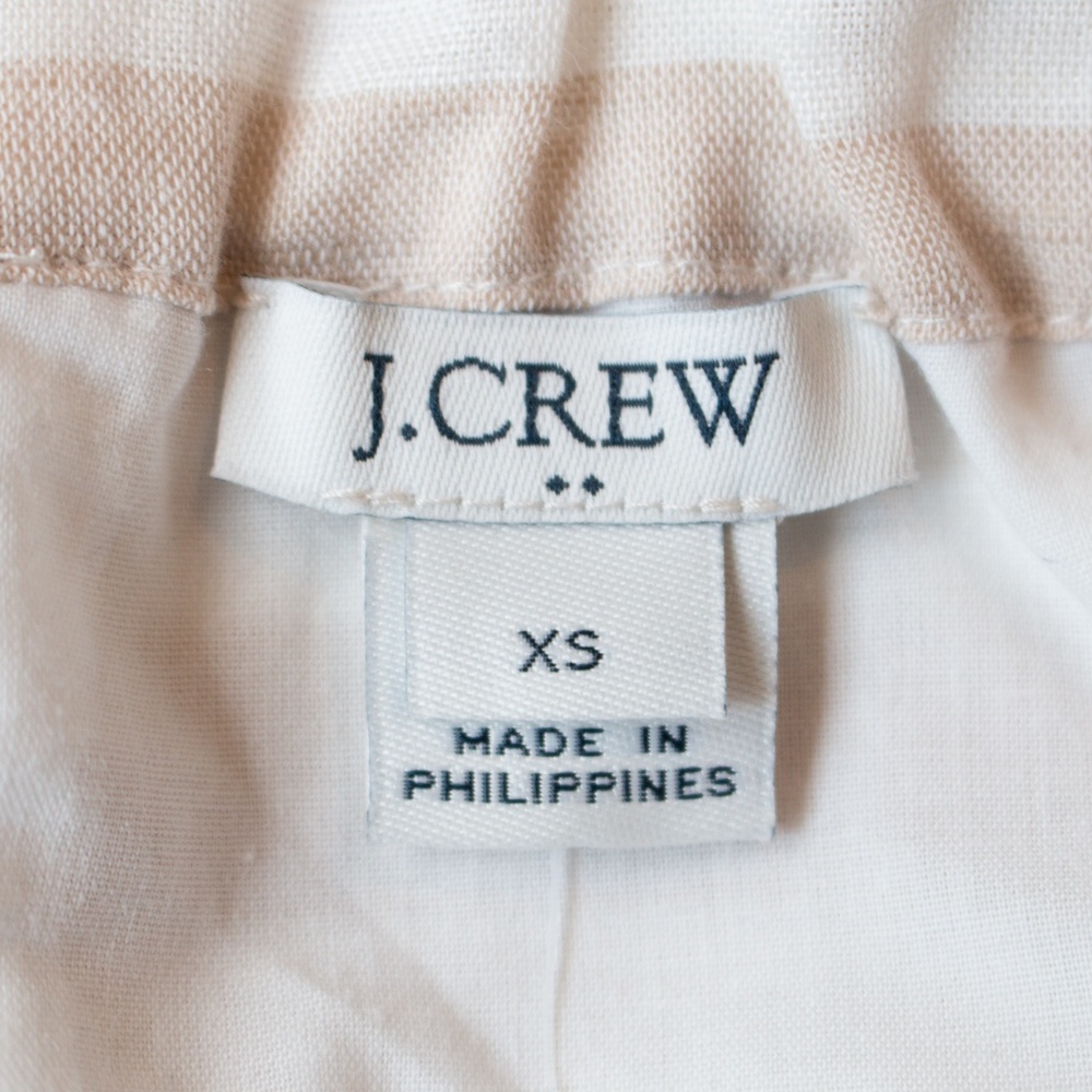 J. Crew | NWT Striped PomPom Trim Tie Strap Dress - Picture 5 of 7